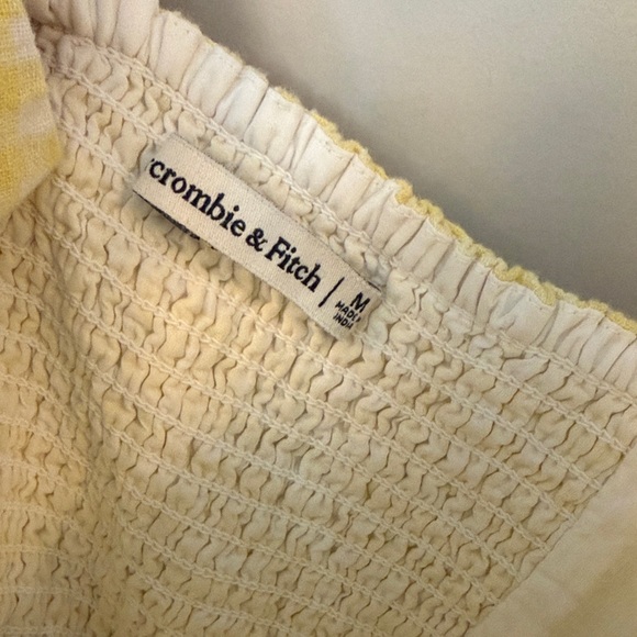 Abercrombie & Fitch Yellow Gingham Mini Dress - Picture 2 of 7